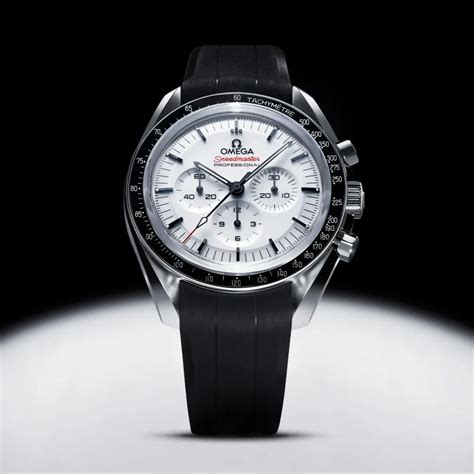 omega speedmaster white review|omega speedmaster white face.